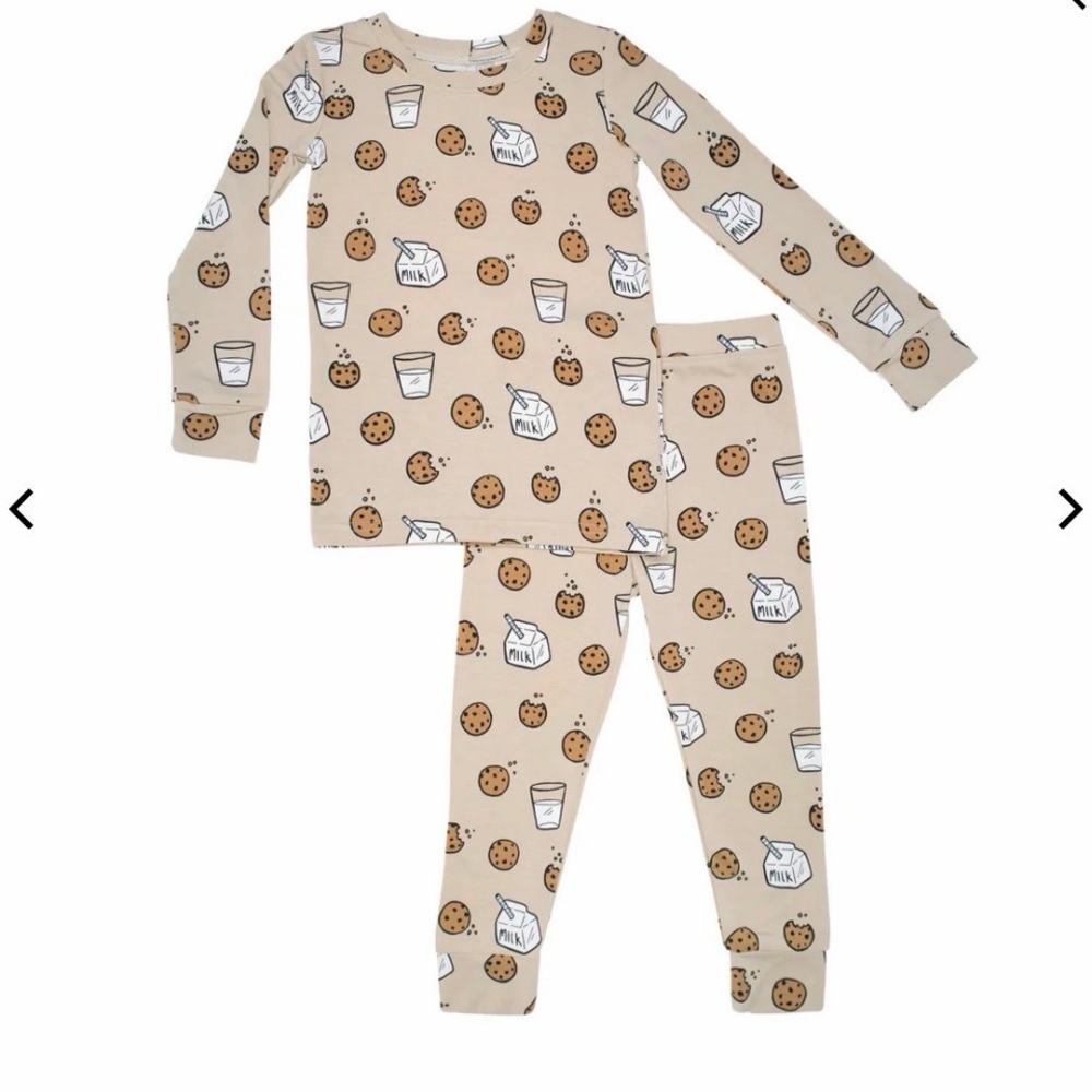 Brave Little Ones Cookies and Milk Bamboo Two-Piece Set